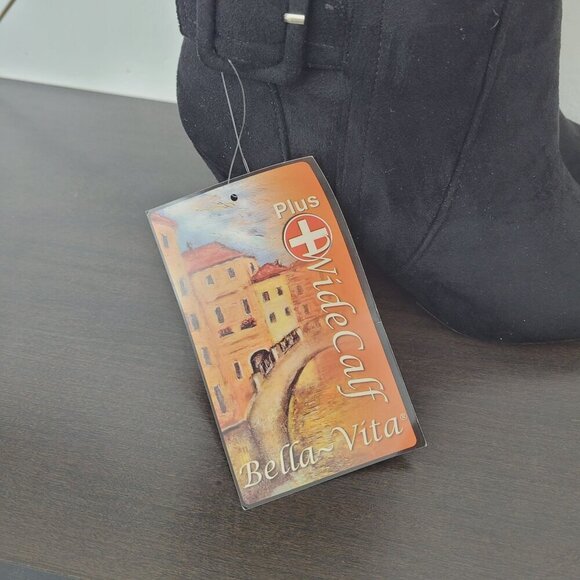 NEW Bella Vita Wide Calf  Womens 8M Troy iiplus Faux Suede Knee-High Boots 4CT - Picture 5 of 12